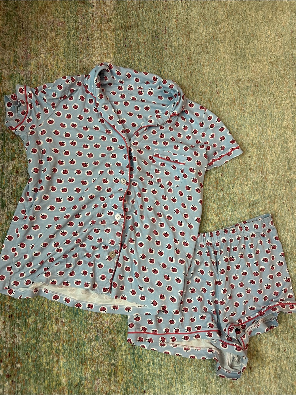 Roller Rabbit Ladybug PJ Set Size Small - Picture 3 of 3